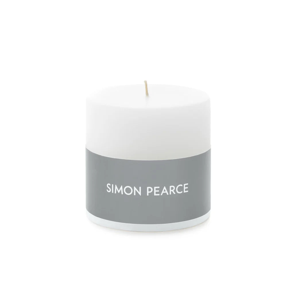 Simon Pearce White Pillar Candle in 2x3