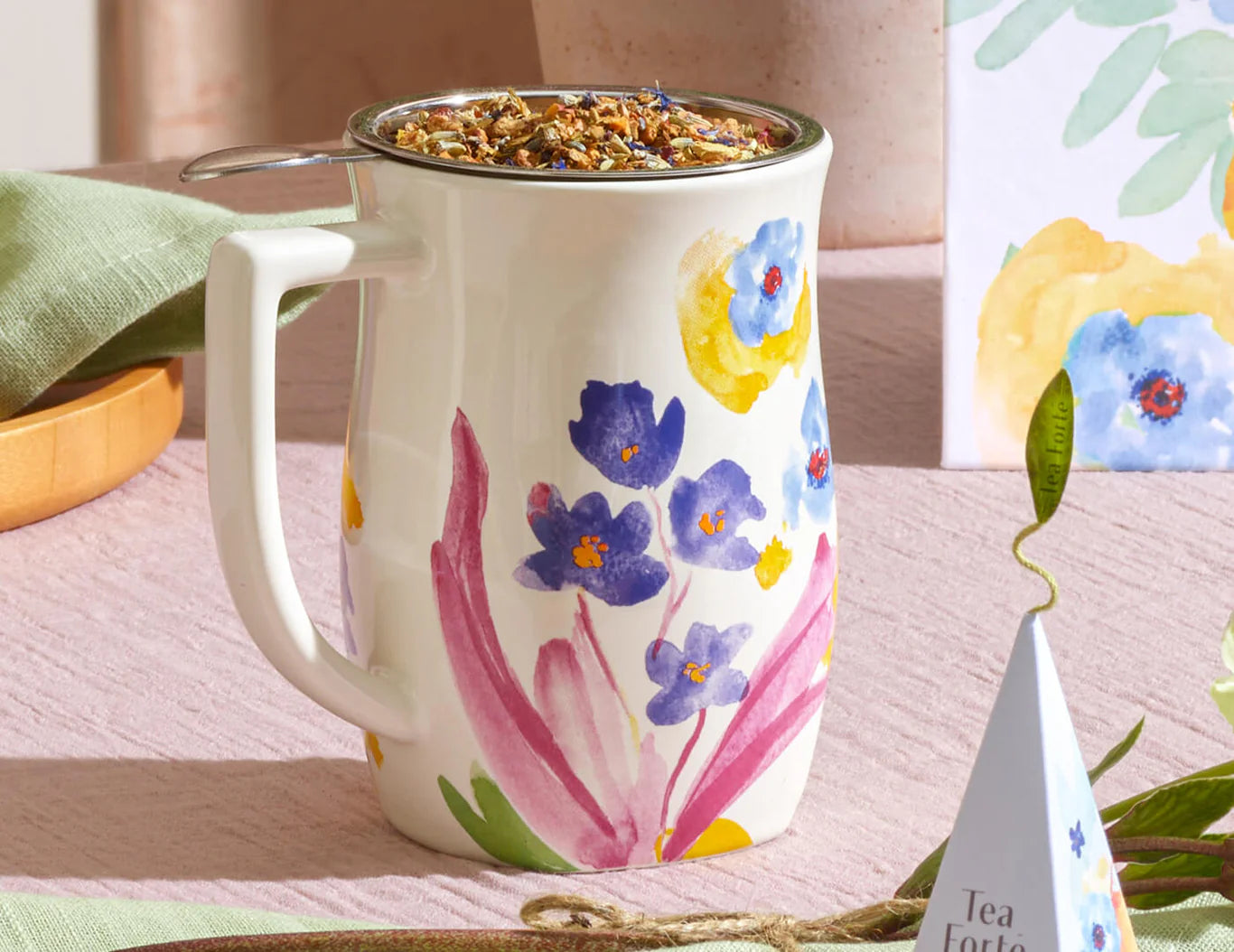 Fiore Steeping Cup with Infuser Volaré | Tea Forte