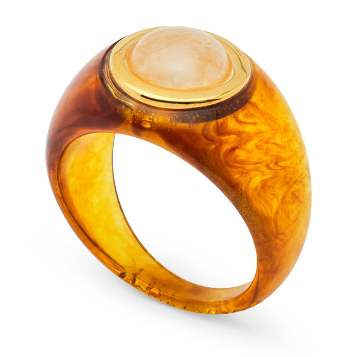 Round Stone Resin Ring | Lucas Jack
