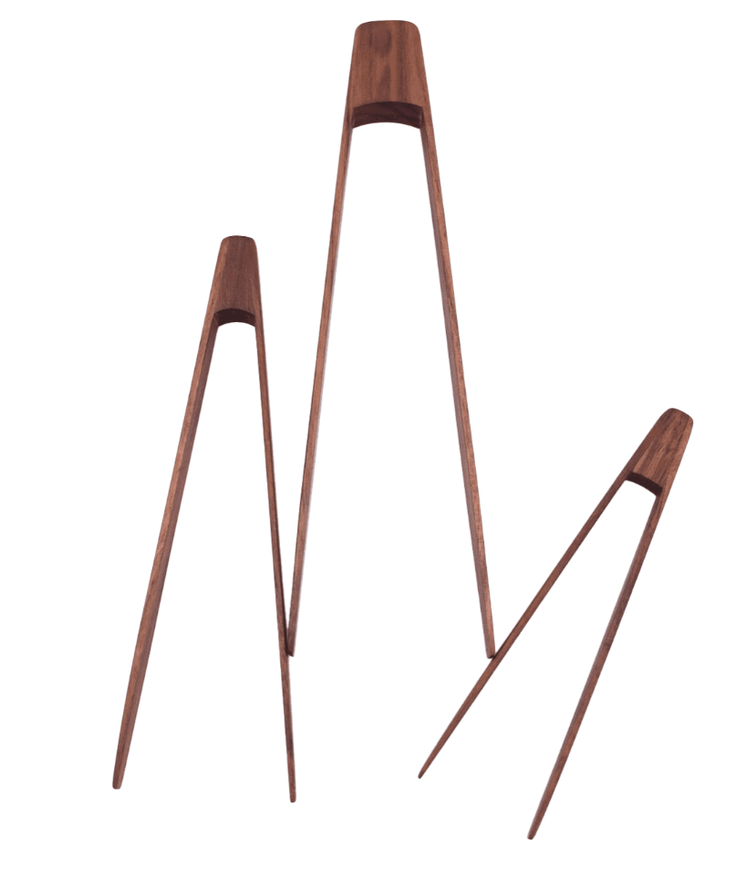 Walnut Tongs