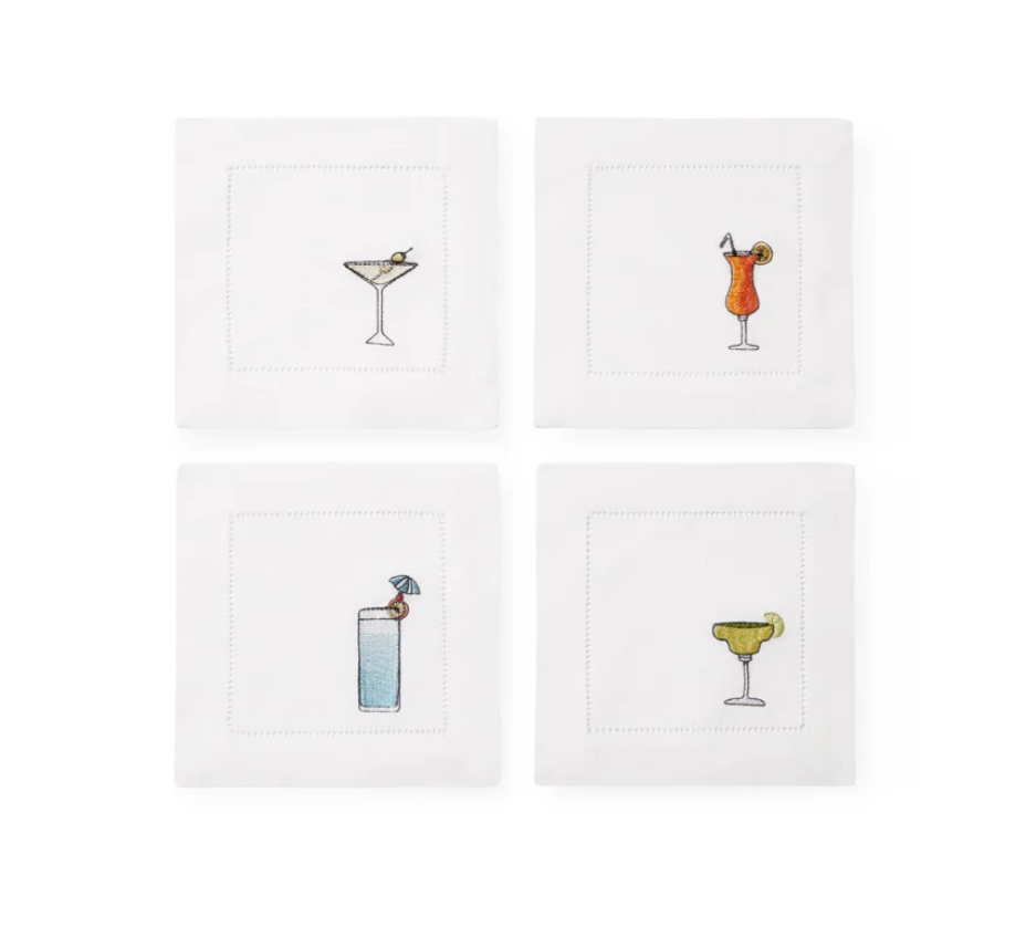 Bevande Linen Cocktail Napkins | Sferra