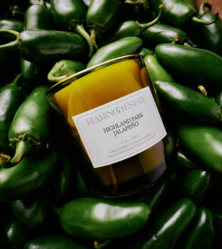 Highland Park Jalapeno Scented Candle | Flamingo Estate