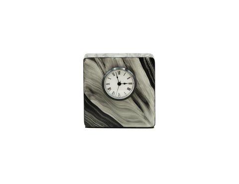 Handpainted 'Black and White' Clock