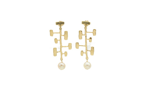 Julie Cohn Mondrian Pearl Earring