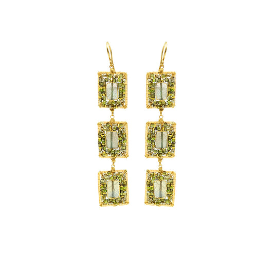 Dana Kellin Triple Pane Labradorite Earring