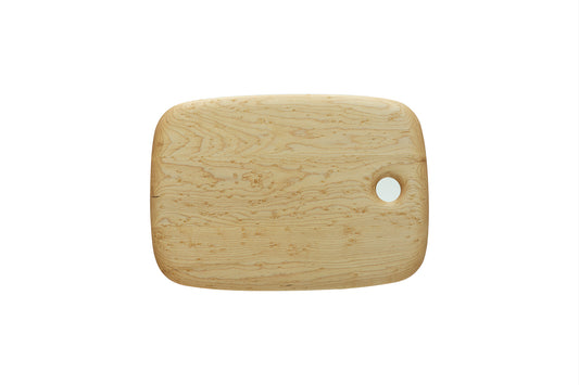 Ed Wohl handcrafted Birdseye Maple serving board 15 x 11 inches.