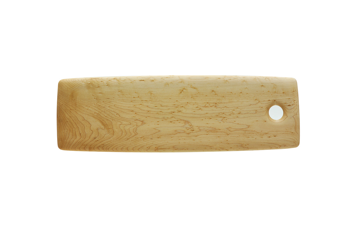Ed Wohl handcrafted Birdseye Maple serving board 28 x7 inches.
