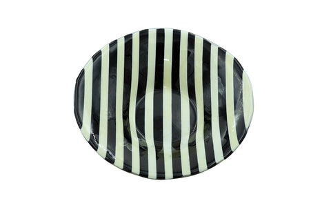 Tuxedo Stripe Large Serving Bowl