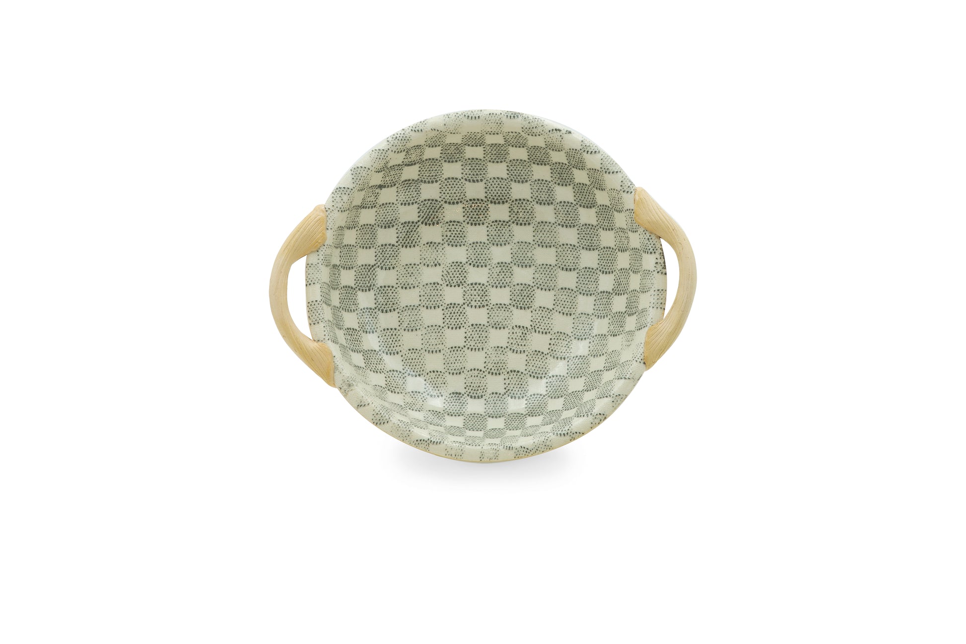 Handcrafted Terrafirma 9-inch vegetable bowl with handles