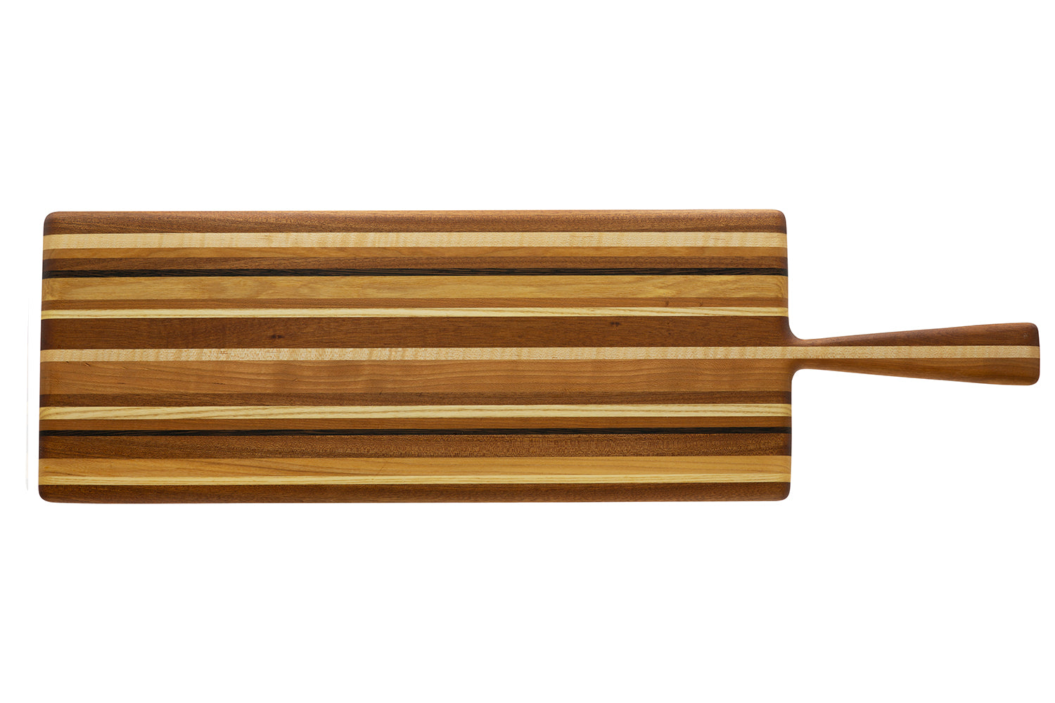 Phil Gautreau 30x9 inch handcrafted wood serving board.-Mixed