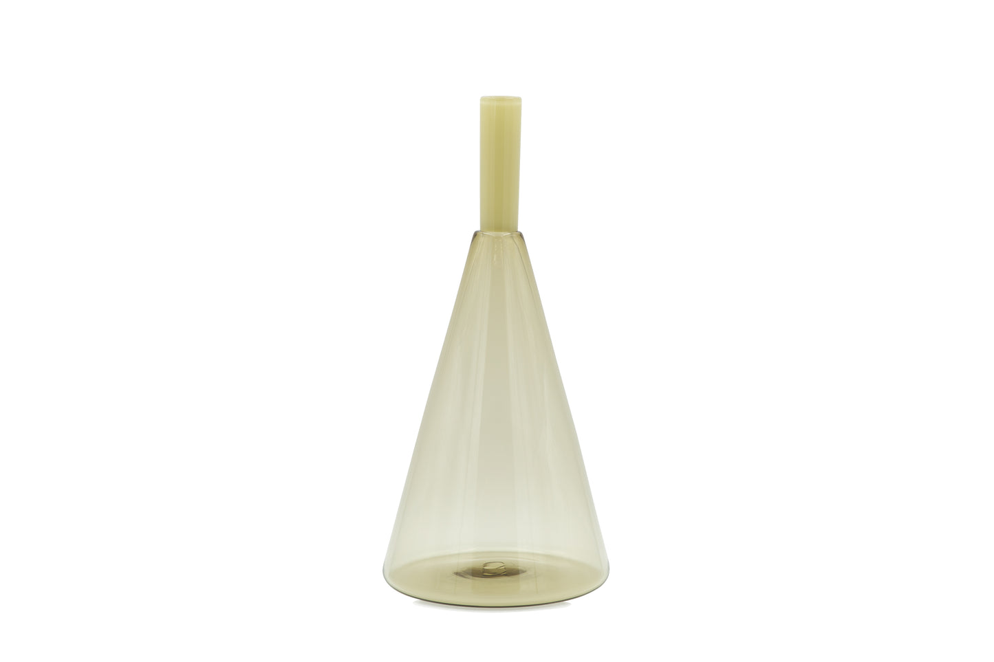 Handblown Cone Tube Top Vessel