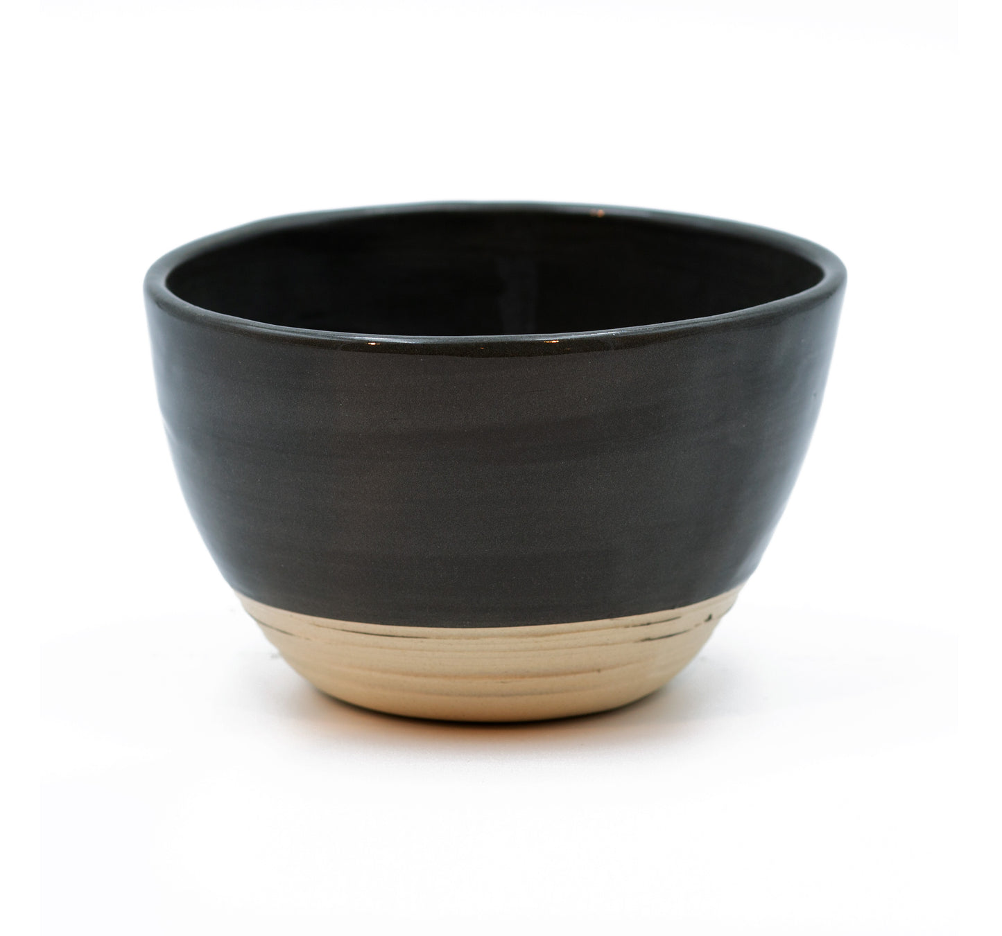 Handcrafted Terrafirma small dip bowl in black stoneware