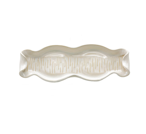 Porcelain Swirl Baguette Tray