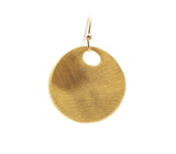 Philippa Roberts Circle Earrings - Gold Satin*