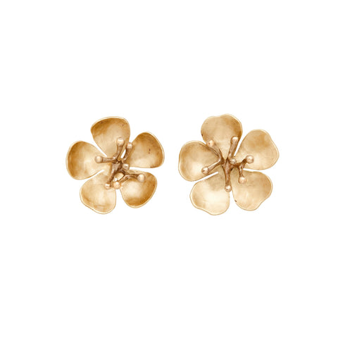 Bronze Cherry Blossom Post Earrings