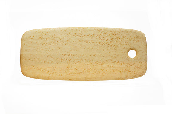 Ed Wohl handcrafted Birdseye Maple serving board 23 x 10 inches