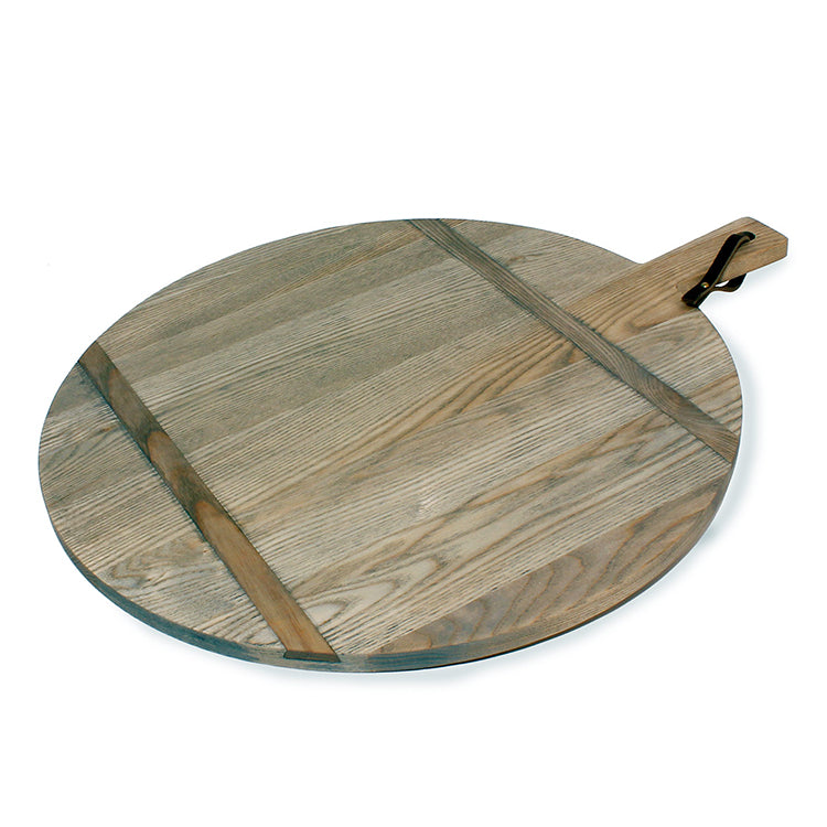 JK Adams Round Ash Serving Board Angle