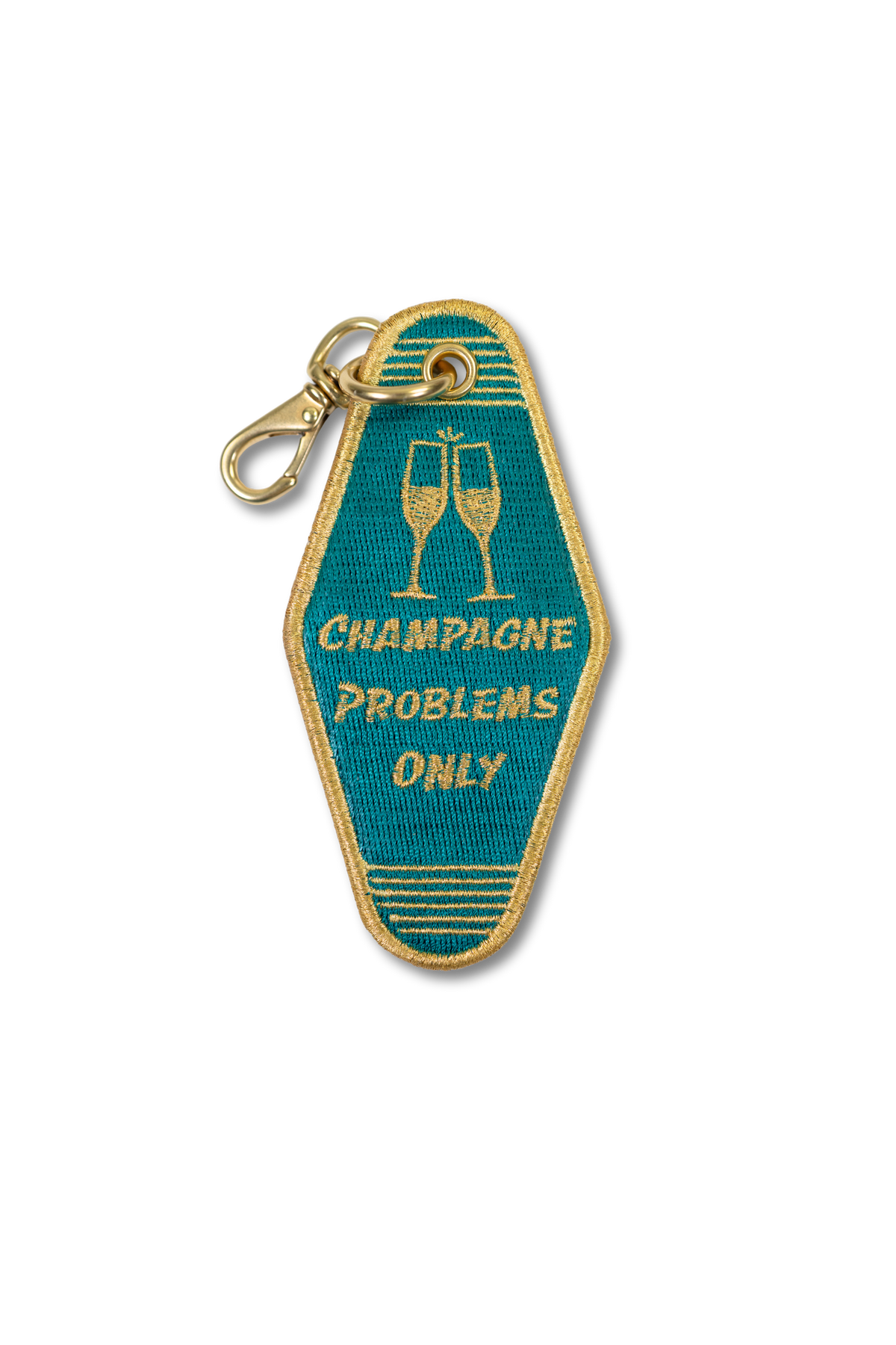 Champagne Problems Only Vintage Room Key Charm