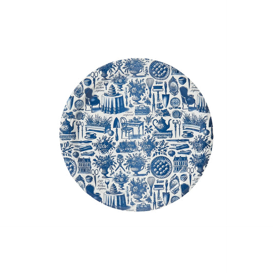 Martha's Garden Toile Dessert Plate Pack