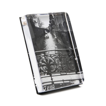 Simon Pearce Woodbury Photo Block in Vertical  7x5