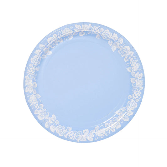 Grapevine Ice Blue Dinner Paper Plate Pack