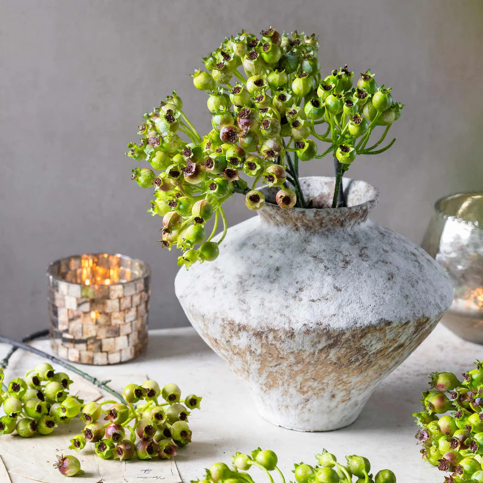 Artificial Rosehip Bunch Olive | Abigail Ahearn