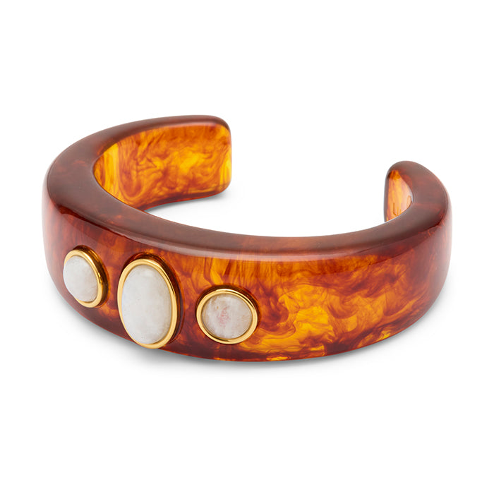Three Stone Resin Bangle | Lucas Jack