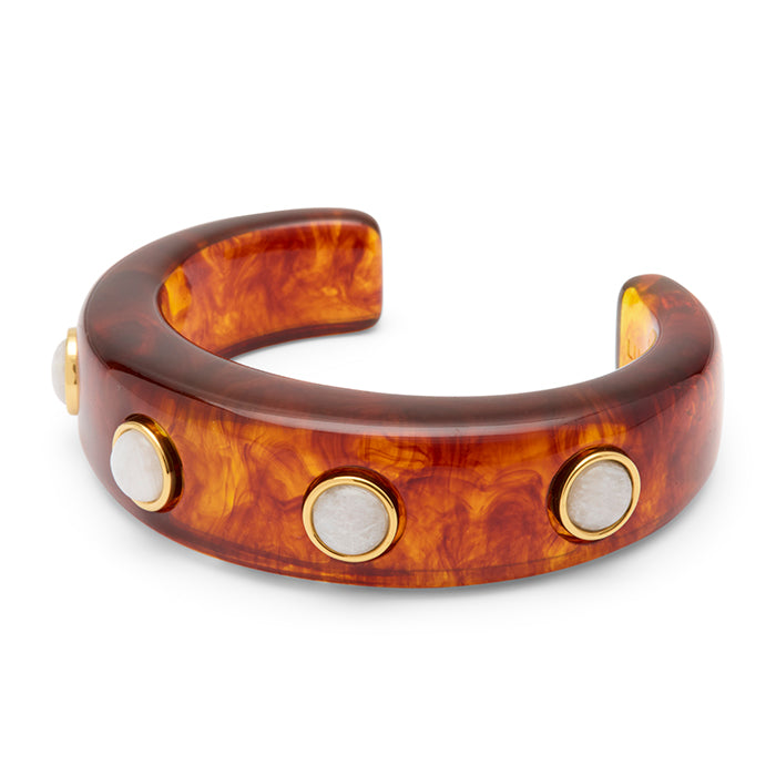 Four Round Stones Resin Bangle | Lucas Jack