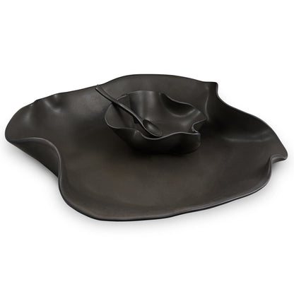 Porcelain Swirl Large Chip & Dip