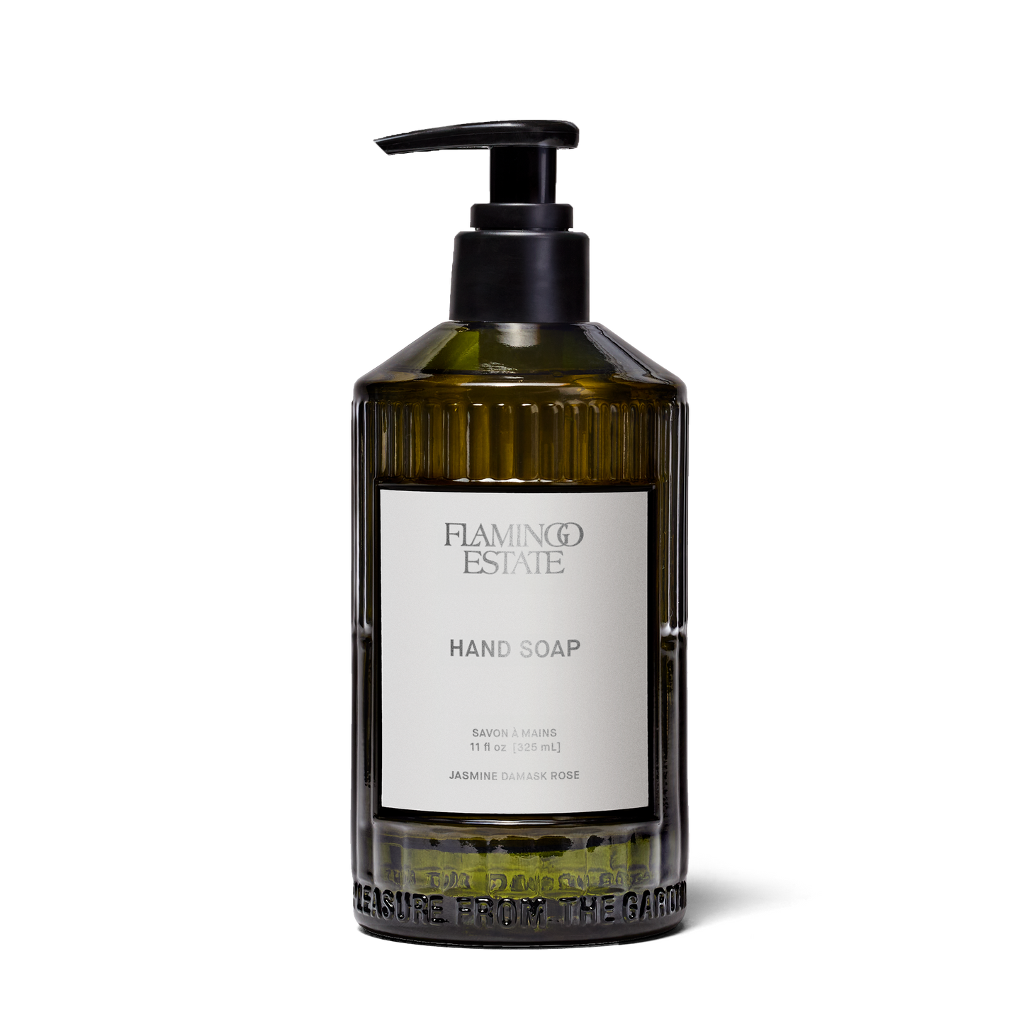 Jasmine Damask Rose Glass Hand Soap | Flamingo Estate