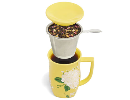 Hydrangea by Draper James Kati Steeping Cup | Tea Forte