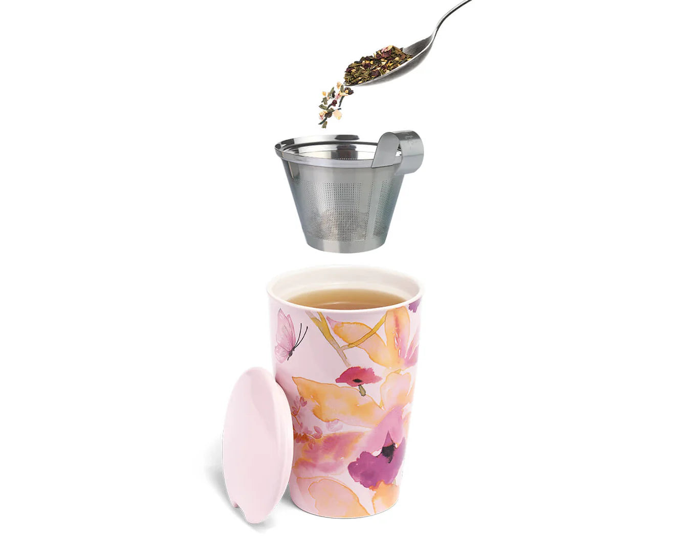 Mariposa Kati Steeping Cup with Infuser | Tea Forte