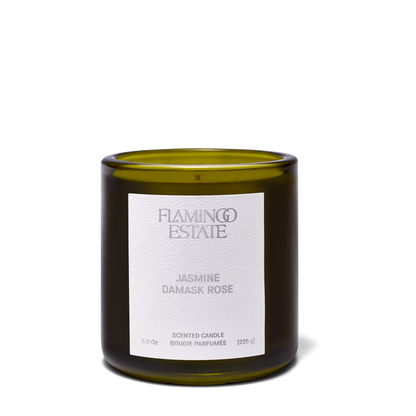 Jasmine Damask Rose Scented Candle | Flamingo Estate