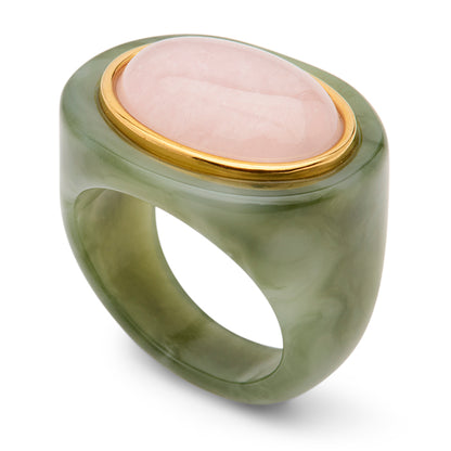 Oval Stone Oval Resin Ring | Lucas Jack
