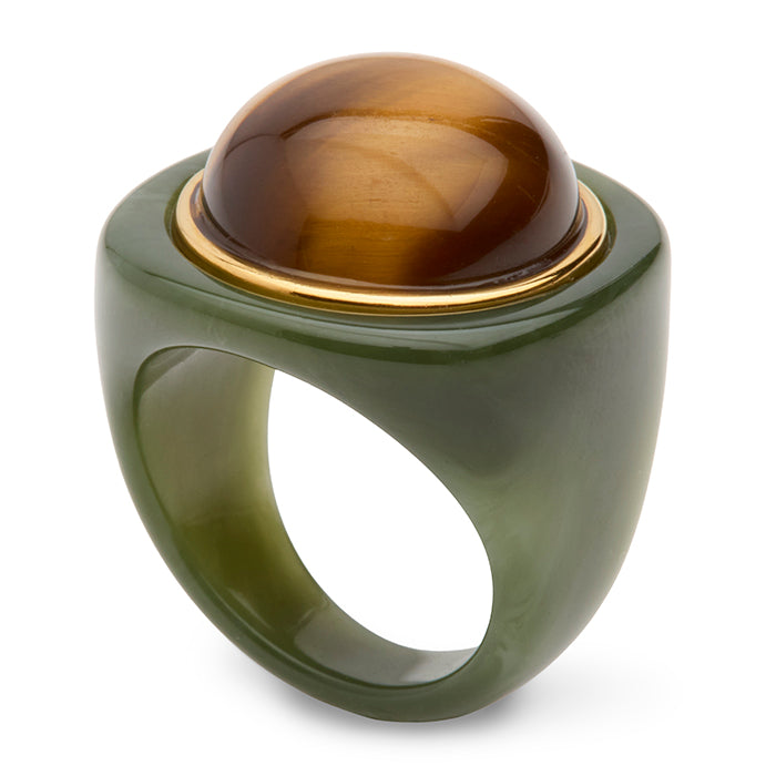 Round Stone Resin Ring | Lucas Jack