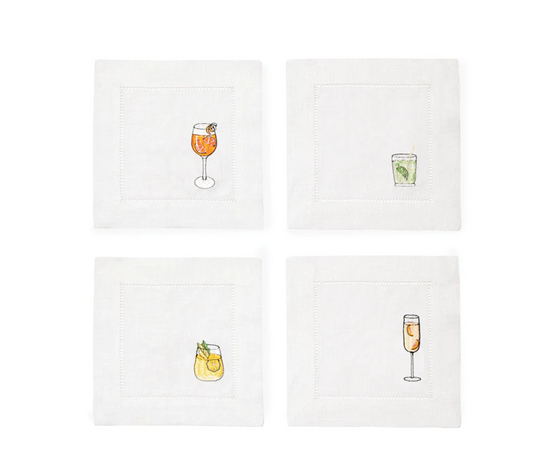 Apertivo Linen Cocktail Napkins | Sferra
