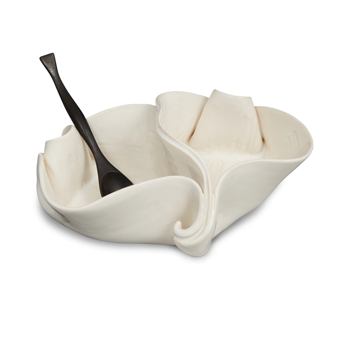 Porcelain Swirl Pistachio Dish
