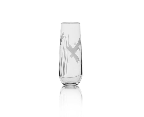 Dragonfly Stemless Champagne Flute