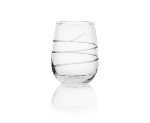 Twisted Stemless Wine Glass