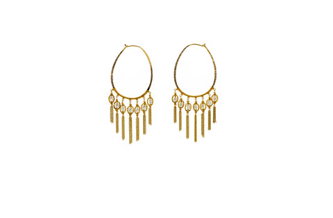 Dana Kellin Pearl Fringe Fluid Hoop