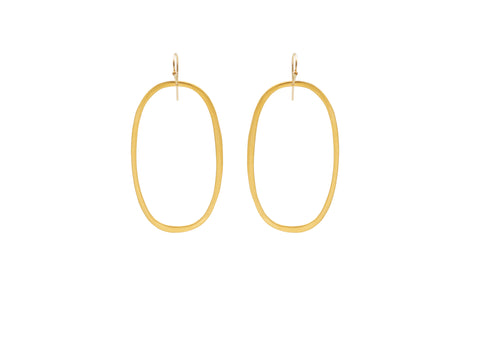 Philippa Roberts XL Gold Oval Hoops