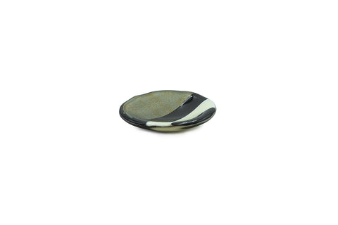 Case Island Glass Ava Gold Block Trinket Dish