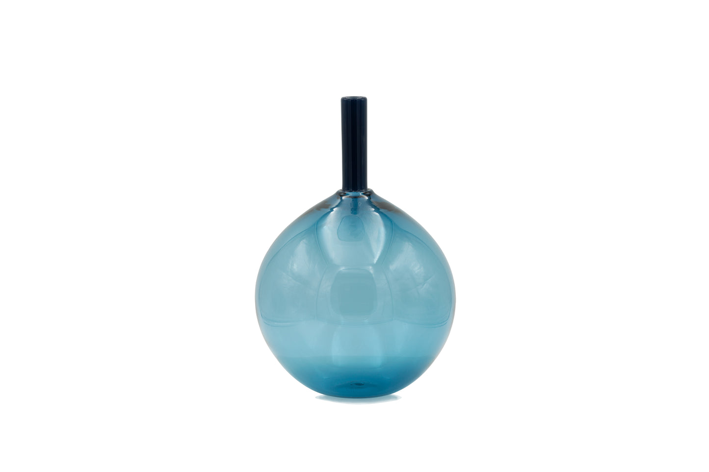 Handblown Orb Tube Top Vessel