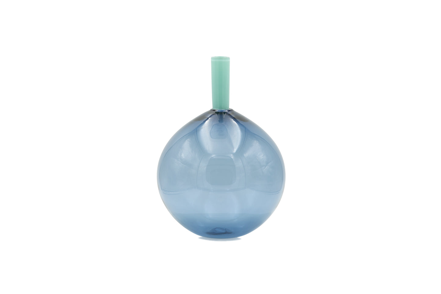 Handblown Orb Tube Top Vessel