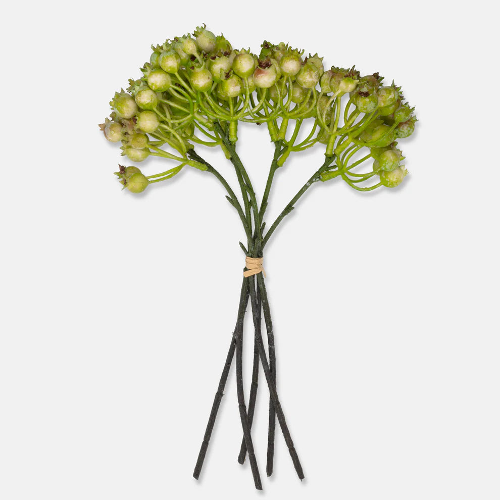 Artificial Rosehip Bunch Olive | Abigail Ahearn