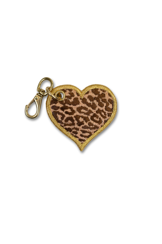 Leopard Heart Charm