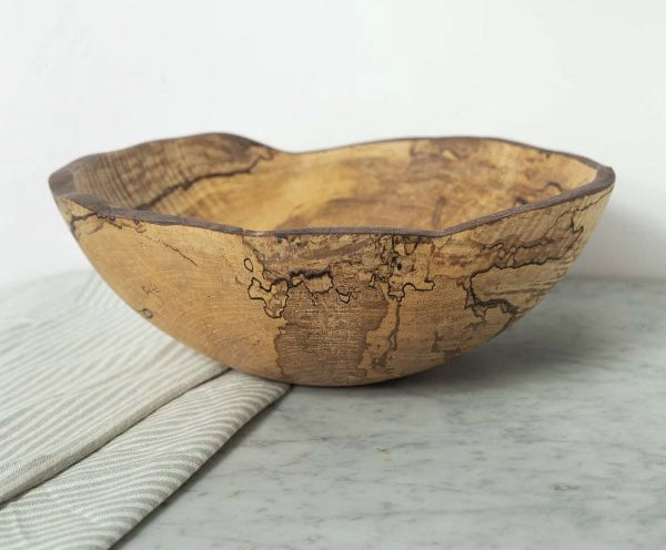 Spalted Maple Oval Wooden Bowl | Spencer Peterman
