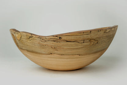 Spalted Maple Oval Wooden Bowl | Spencer Peterman