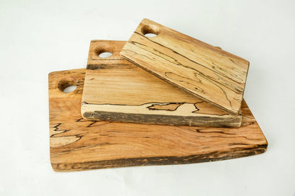 Spalted Maple Natural Edge Wooden Cutting Board | Spencer Peterman