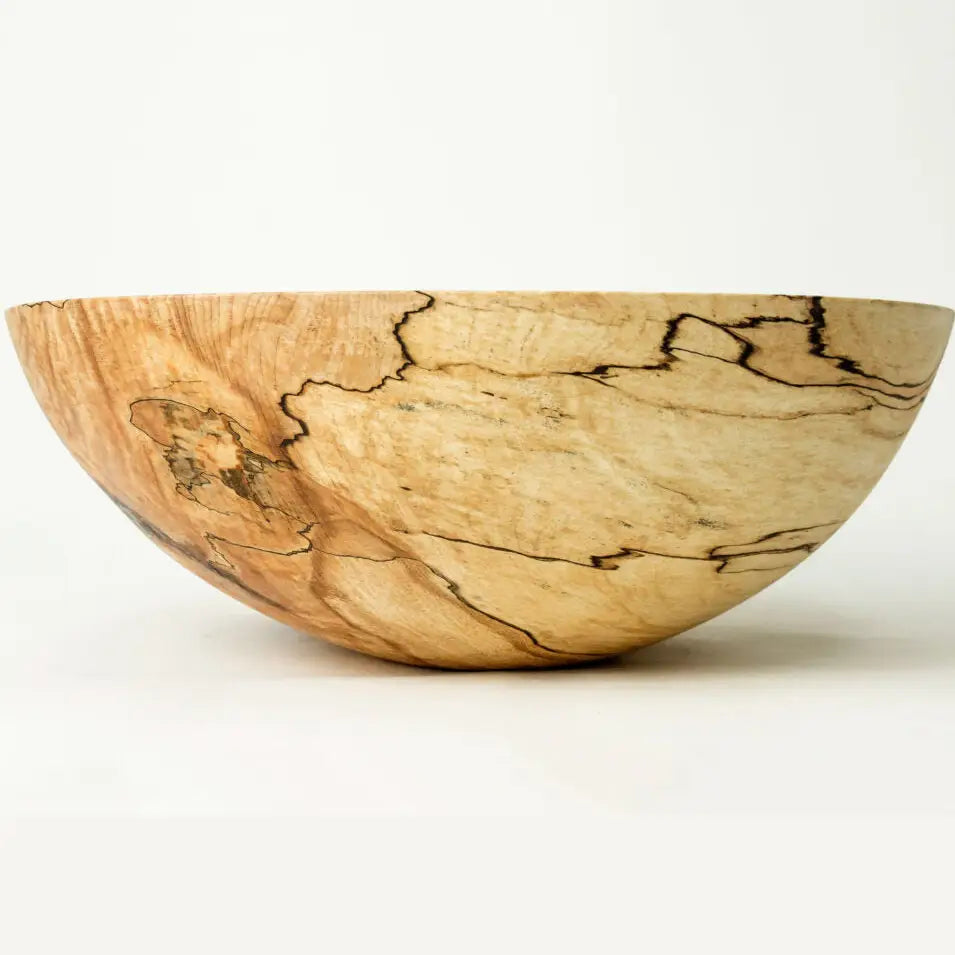 Spalted Maple Round Wooden Bowl | Spencer Peterman